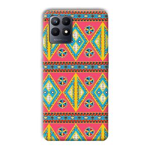 Colorful Rhombus Phone Customized Printed Back Cover for Realme Narzo 50
