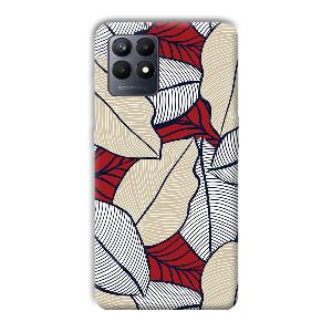 Leafy Pattern Phone Customized Printed Back Cover for Realme Narzo 50