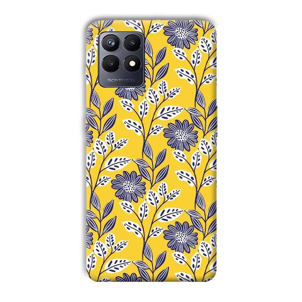 Yellow Fabric Design Phone Customized Printed Back Cover for Realme Narzo 50