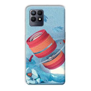 Blue Design Phone Customized Printed Back Cover for Realme Narzo 50