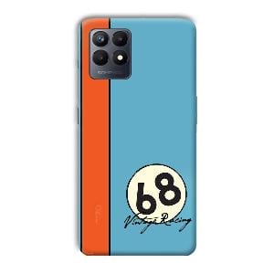 Vintage Racing Phone Customized Printed Back Cover for Realme Narzo 50