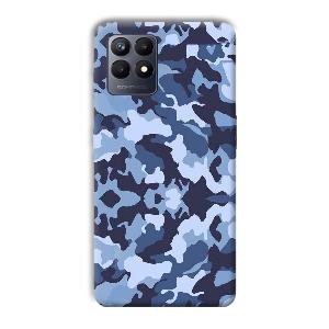 Blue Patterns Phone Customized Printed Back Cover for Realme Narzo 50