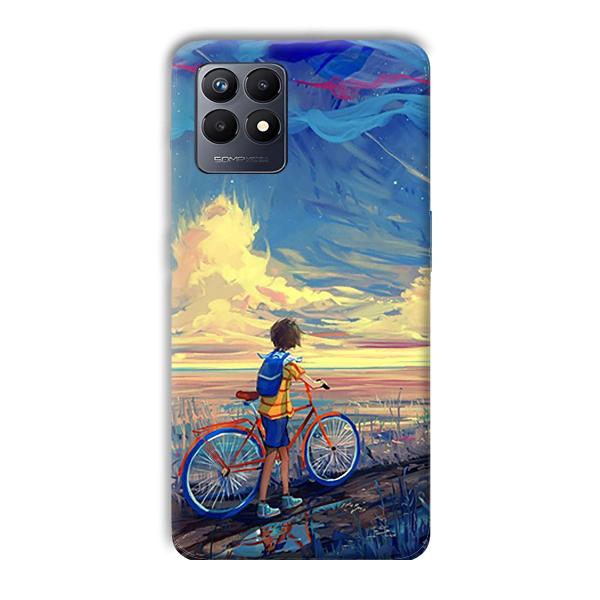 Boy & Sunset Phone Customized Printed Back Cover for Realme Narzo 50