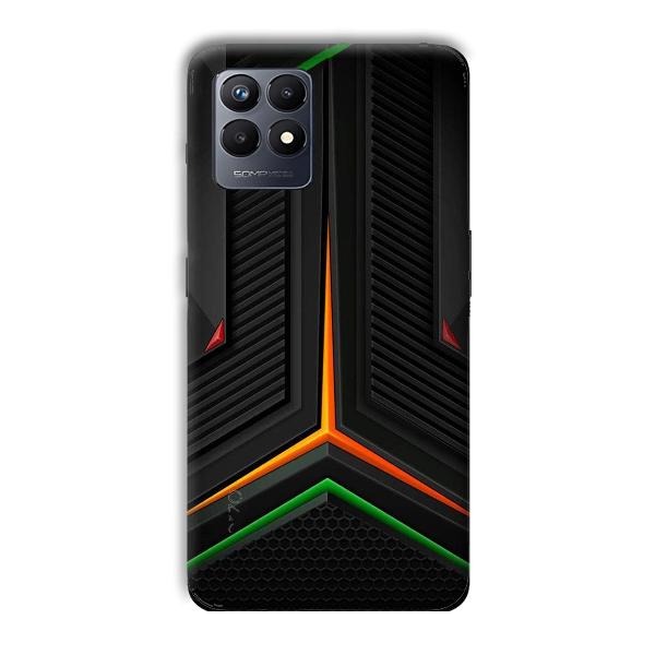 Black Design Phone Customized Printed Back Cover for Realme Narzo 50