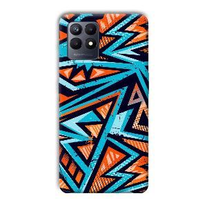 Zig Zag Pattern Phone Customized Printed Back Cover for Realme Narzo 50