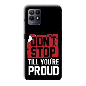 Don't Stop Phone Customized Printed Back Cover for Realme Narzo 50