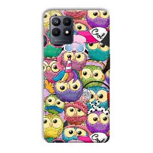Colorful Owls Phone Customized Printed Back Cover for Realme Narzo 50