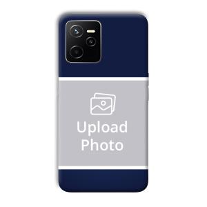 Blue White Customized Printed Back Cover for Realme Narzo 50A Prime