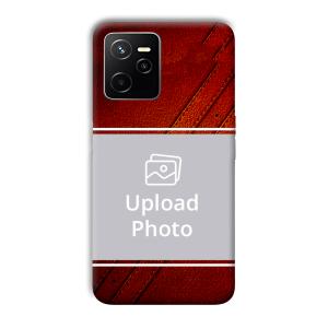 Solid Red Customized Printed Back Cover for Realme Narzo 50A Prime