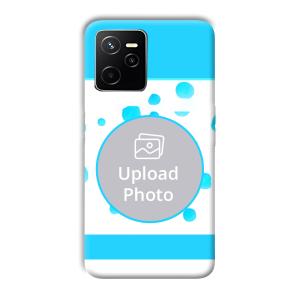 Bluish Customized Printed Back Cover for Realme Narzo 50A Prime
