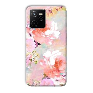 Floral Canvas Phone Customized Printed Back Cover for Realme Narzo 50A Prime