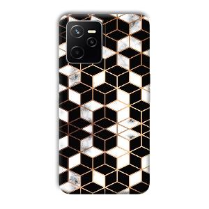 Black Cubes Phone Customized Printed Back Cover for Realme Narzo 50A Prime