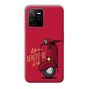 Life is Beautiful  Phone Customized Printed Back Cover for Realme Narzo 50A Prime