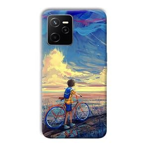 Boy & Sunset Phone Customized Printed Back Cover for Realme Narzo 50A Prime