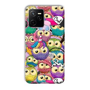 Colorful Owls Phone Customized Printed Back Cover for Realme Narzo 50A Prime