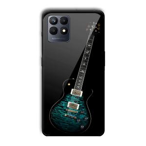 Neon Guitar Customized Printed Glass Back Cover for Realme Narzo 50