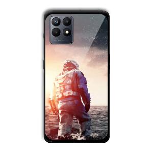 Interstellar Traveller Customized Printed Glass Back Cover for Realme Narzo 50