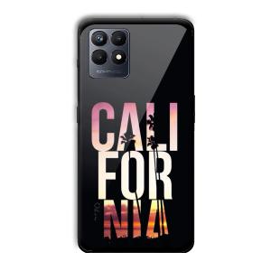 California Customized Printed Glass Back Cover for Realme Narzo 50
