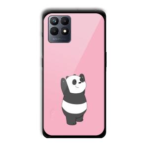 Pink Panda Customized Printed Glass Back Cover for Realme Narzo 50