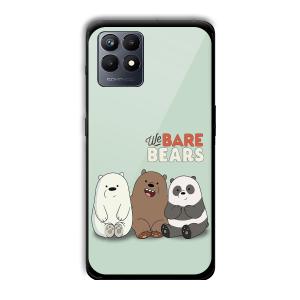 We Bare Bears Customized Printed Glass Back Cover for Realme Narzo 50