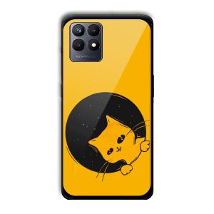 Sneaky Cat Customized Printed Glass Back Cover for Realme Narzo 50