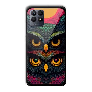 2 Owls Customized Printed Glass Back Cover for Realme Narzo 50