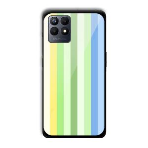 Green and Blue Customized Printed Glass Back Cover for Realme Narzo 50