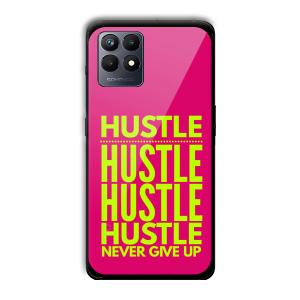 Never Give Up Customized Printed Glass Back Cover for Realme Narzo 50