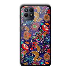 Animal Sketches Customized Printed Glass Back Cover for Realme Narzo 50