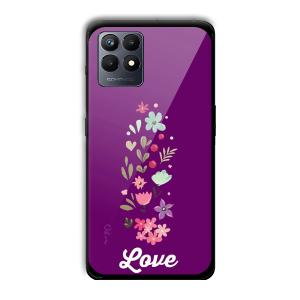 Purple Love Customized Printed Glass Back Cover for Realme Narzo 50