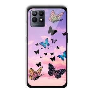 Butterflies Customized Printed Glass Back Cover for Realme Narzo 50