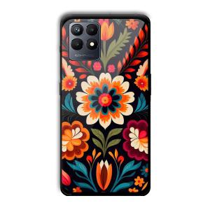 Flowers Customized Printed Glass Back Cover for Realme Narzo 50