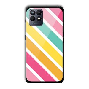 Solid Stripes Customized Printed Glass Back Cover for Realme Narzo 50