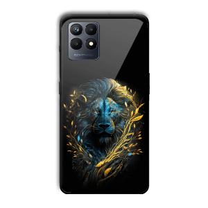 Golden Lion Customized Printed Glass Back Cover for Realme Narzo 50