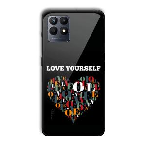 Love Yourself Customized Printed Glass Back Cover for Realme Narzo 50