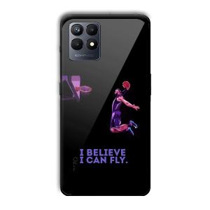 I Believe Customized Printed Glass Back Cover for Realme Narzo 50