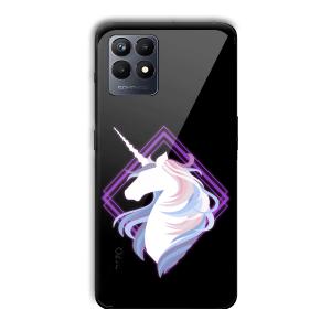 Unicorn Customized Printed Glass Back Cover for Realme Narzo 50