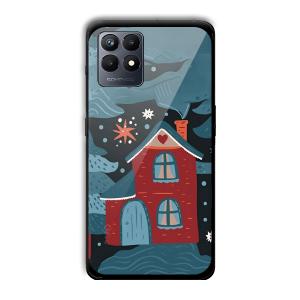 Red House Customized Printed Glass Back Cover for Realme Narzo 50
