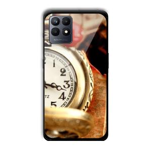Golden Watch Customized Printed Glass Back Cover for Realme Narzo 50