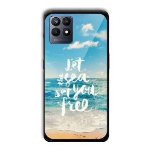 Let the Sea Set you Free Customized Printed Glass Back Cover for Realme Narzo 50