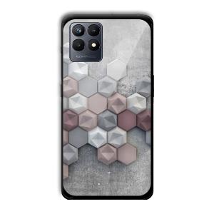 Blocks of Grey Customized Printed Glass Back Cover for Realme Narzo 50