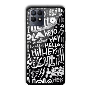 Hello Customized Printed Glass Back Cover for Realme Narzo 50