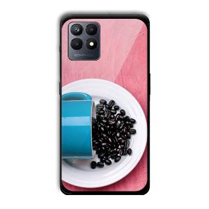 Coffee Beans Customized Printed Glass Back Cover for Realme Narzo 50