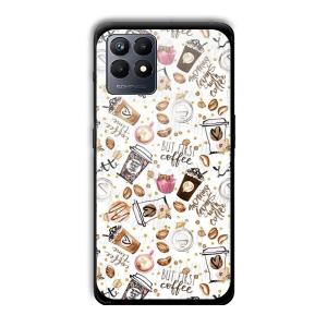 But Coffee First Customized Printed Glass Back Cover for Realme Narzo 50