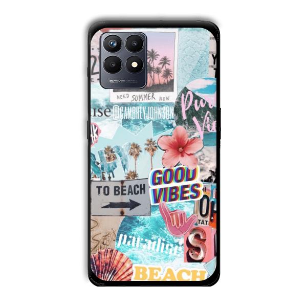 To the Beach Customized Printed Glass Back Cover for Realme Narzo 50