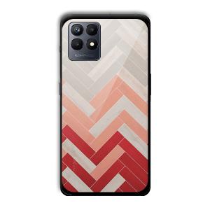 Light Red Customized Printed Glass Back Cover for Realme Narzo 50