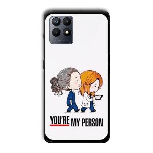 You are my person Customized Printed Glass Back Cover for Realme Narzo 50