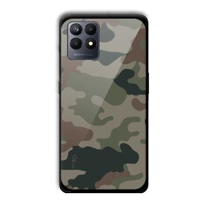 Green Camo Customized Printed Glass Back Cover for Realme Narzo 50
