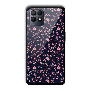 Little Pink Petals Customized Printed Glass Back Cover for Realme Narzo 50