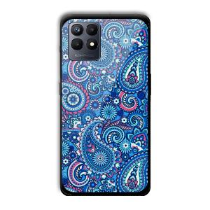 Blue Pattern Customized Printed Glass Back Cover for Realme Narzo 50
